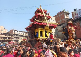 भक्तपुर थिमिमा बिस्केट जात्राको रौनक