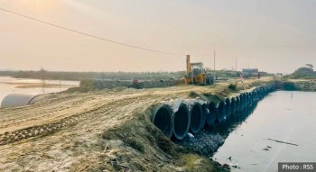 कमला नदीमा अस्थायी ‘डाइभर्सन’ निर्माण