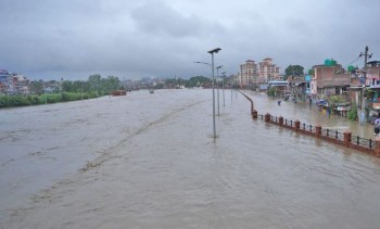 निरन्तरको बर्षाले बागमतीदेखि सप्तकोशीमा उच्च जलसतह, सचेत रहन आग्रह