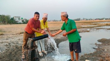 ‘डिप ट्युबवेल’ जडानसँगै सिँचाइको असुविधा हट्यो