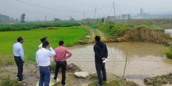 जीप भासिएको स्थानको पानी संकलन गरी परीक्षणनिम्ति पठाइयो