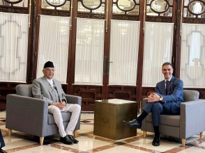 प्रधानमन्त्री ओली र स्पेन प्रधानमन्त्री साञ्चेजबिच द्विपक्षीय भेटवार्ता