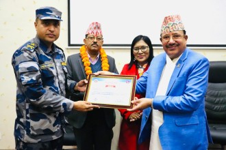 जेन–जी प्रदर्शनमा निर्वाचन आयोग जोगाउने सशस्त्रका गुल्मपति सम्मानित