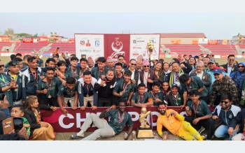 सहाराले १२ वर्षपछि चुम्यो आहा रारा पोखरा गोल्डकपको उपाधि