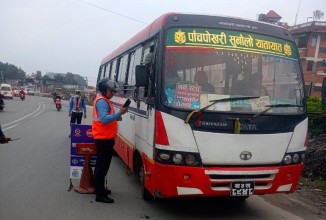 सवारीसाधन कारबाहीबाट ४४ लाख बढी राजस्व सङ्कलन