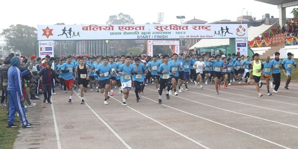 प्रधानसेनापति खुला म्याराथनमा सेनाका रोकाय प्रथम