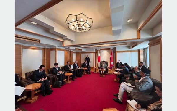 राष्ट्रपति पौडेलसँग जापानका विदेश राज्यमन्त्रीको भेटवार्ता
