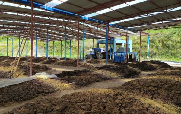 पर्वतको जलजलामा बायो कम्पोष्ट मल उद्योग सञ्चालन