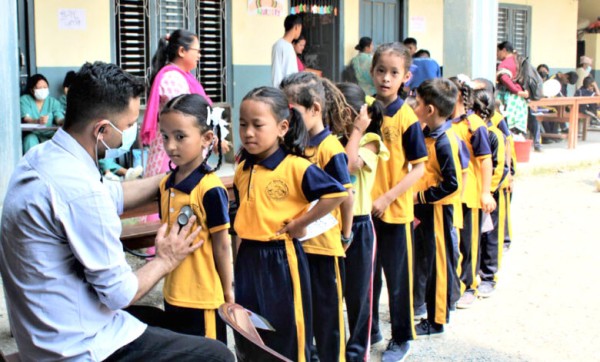 तीन हजार विद्यार्थीको निःशुल्क मुटु परीक्षण