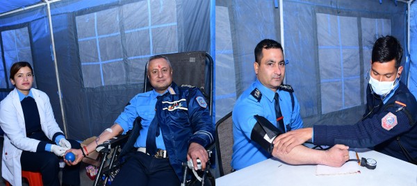 ट्राफिक सप्ताह २०८२ को पूर्वसन्ध्यामा रक्तदान कार्यक्रम सम्पन्न