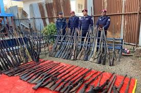 बागलुङमा ११५ थान भरुवा बन्दुक बरामद