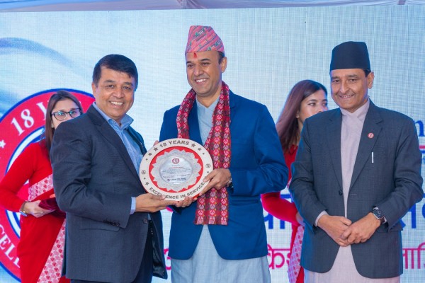 ग्लोबल आइएमई बैंकको १८ औँ वार्षिकोत्सव सम्पन्न , सुरक्षित डिजिटल बैंकिङ्ग सेवा विस्तार गर्न अध्यक्ष ढकालको जोड