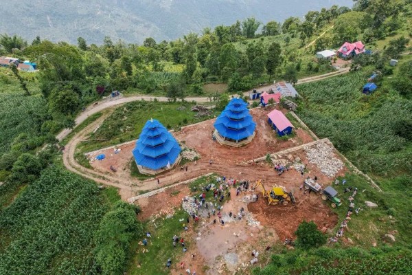 पाँचथरको गुराँसेमा आकर्षक माङहिम निर्माण अन्तिम चरणमा