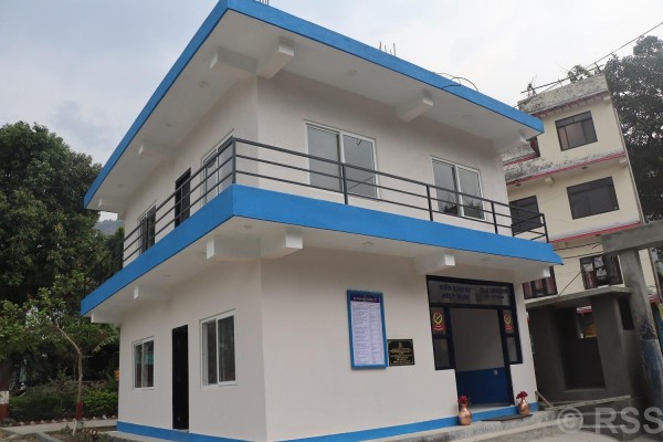 प्रहरी कार्यालयमा दाताको सहयोगमा नागरिक सहायता कक्ष भवन निर्माण