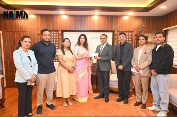 रसुवा बाढीपीडितका लागि NAIMA द्वारा ५० लाख सहयोग
