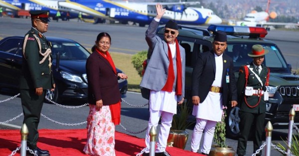 प्रधानमन्त्री ओली आज स्वदेश फर्कँदै
