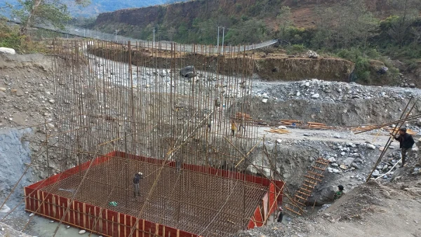 आँधीखोला करिडोरको अर्मादीखोलामा पक्की पुल निर्माण गरिँदै