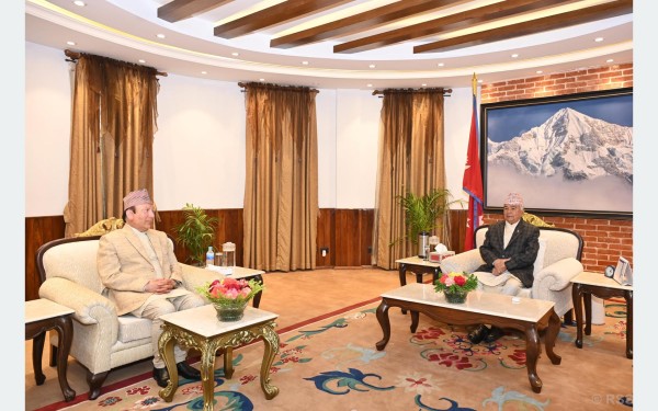 राष्ट्रपति पौडेल र प्रधानन्यायाधीश राउतबिच भेट