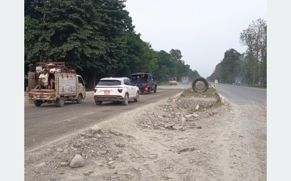 विटुमिनको मूल्य बढ्दा एसियन राजमार्ग कालोपत्र ढिलासुस्ती
