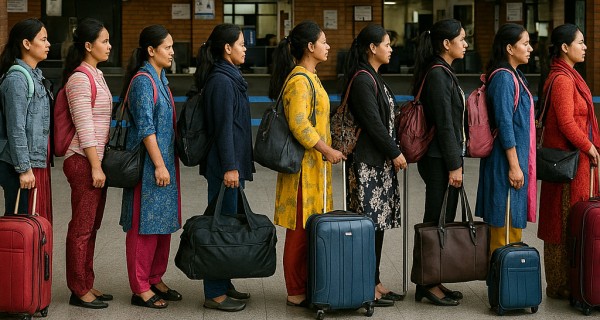 ‘भिजिट भिसा’ मा  विदेश जाने महिलाको सङ्ख्यामा वृद्धि