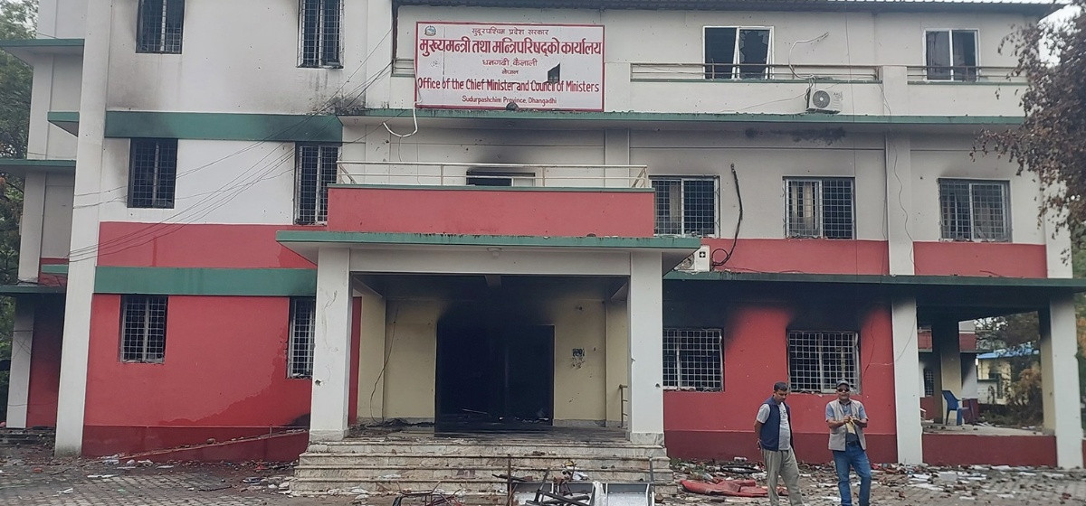 जेनजी प्रदर्शनमा क्षति भएका भवन बजेट नहुदा अलपत्र