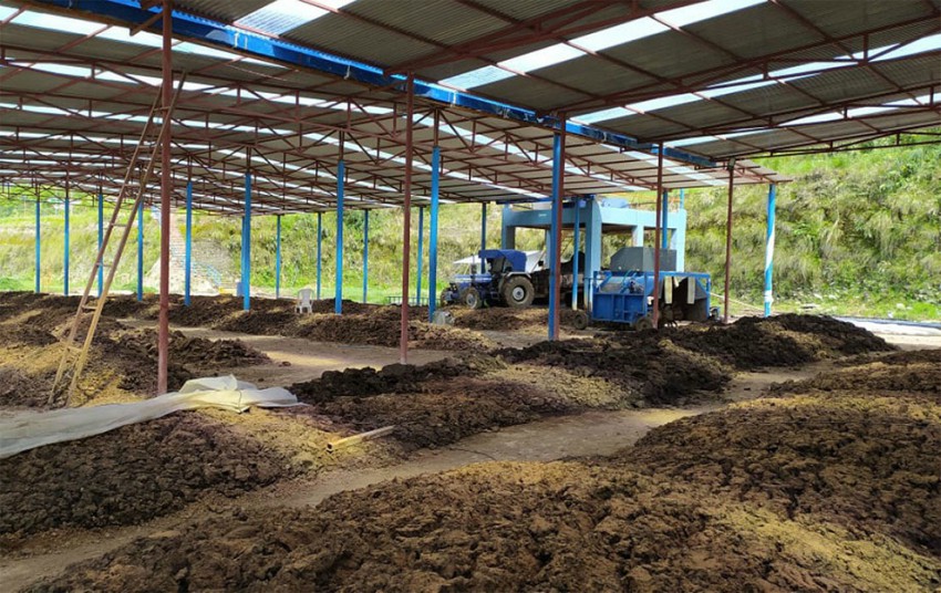 पर्वतको जलजलामा बायो कम्पोष्ट मल उद्योग सञ्चालन