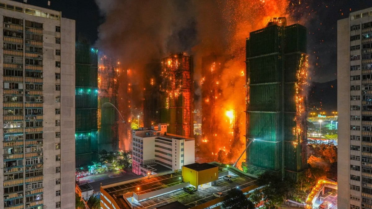 हङकङ आगलागीमा मृत्यु हुनेको सङ्ख्या १६० पुग्यो