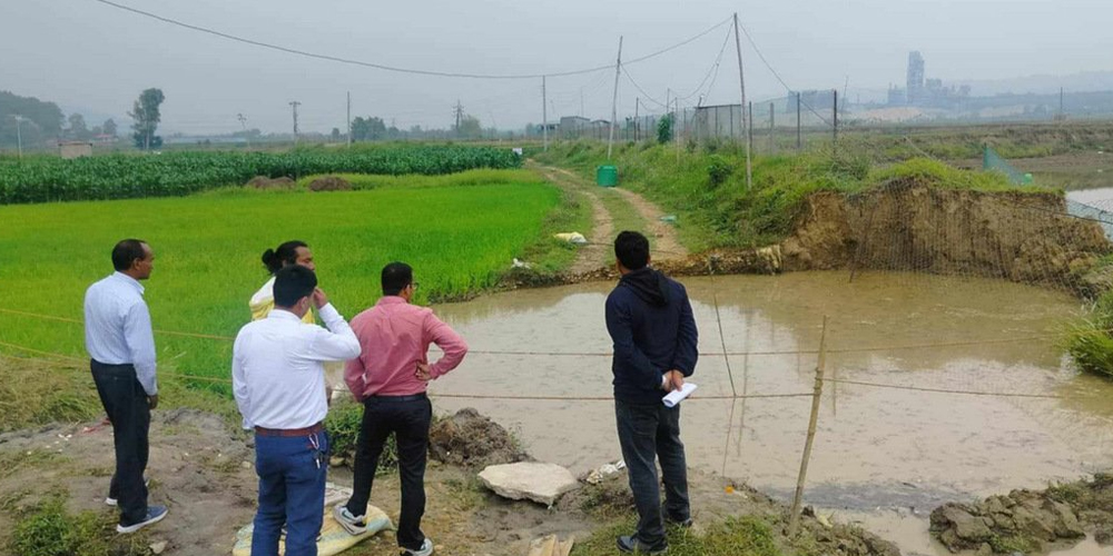 जीप भासिएको स्थानको पानी संकलन गरी परीक्षणनिम्ति पठाइयो