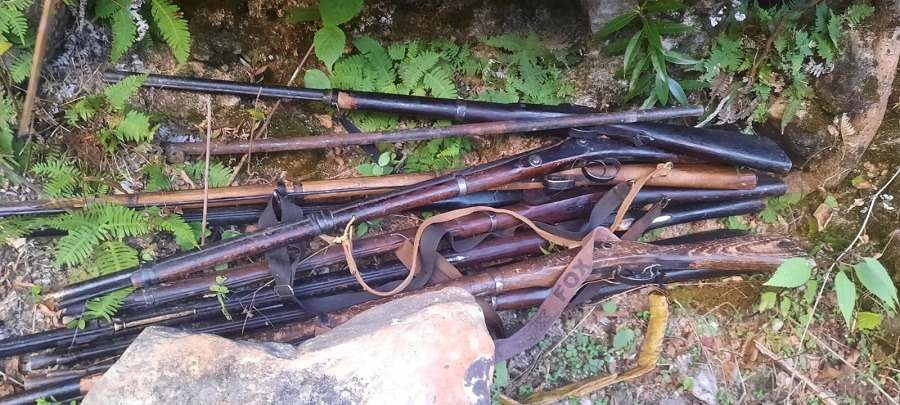 झापामा बेवारिसे अवस्थामा भेटिए ३०३ राइफल