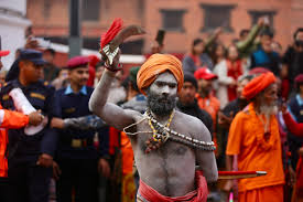 पशुपतिमा आएका नागा बाबासहित साधुसन्तलाई आज बिदाइ गरिँदै