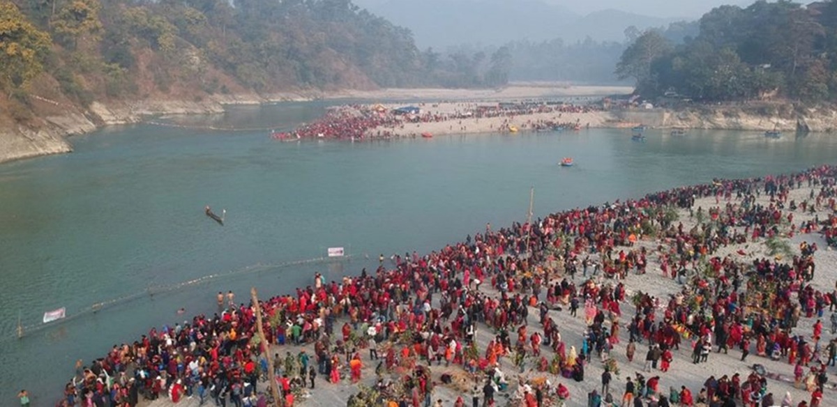 देवघाटधाममा माघे संक्रान्तिको रौनक: तीन लाख भक्तजन आउने अनुमान