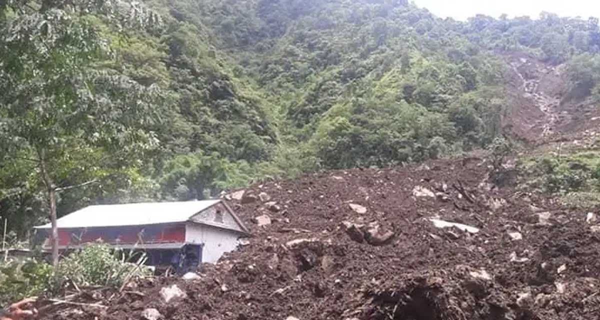 जुम्लामा सुक्खा पहिराे खस्दा तीन घरमा क्षति