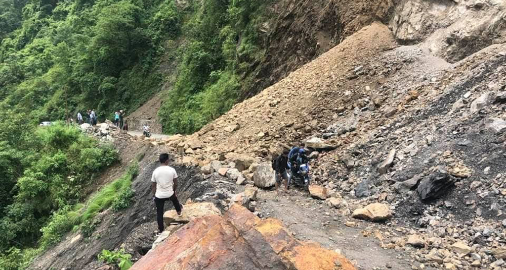 पहिरोले कालीगण्डकी करिडोर अवरुद्ध