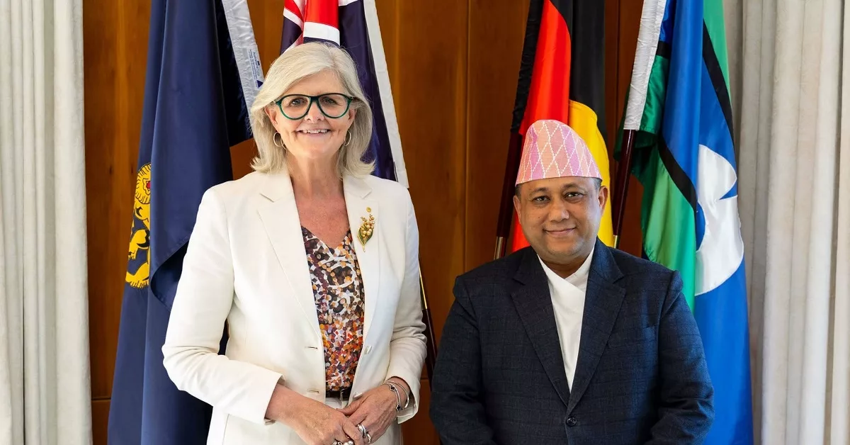 परराष्ट्रमन्त्री खनाल र अष्ट्रेलियाका गभर्नर–जनरल मोस्टिनबिच भेटवार्ता