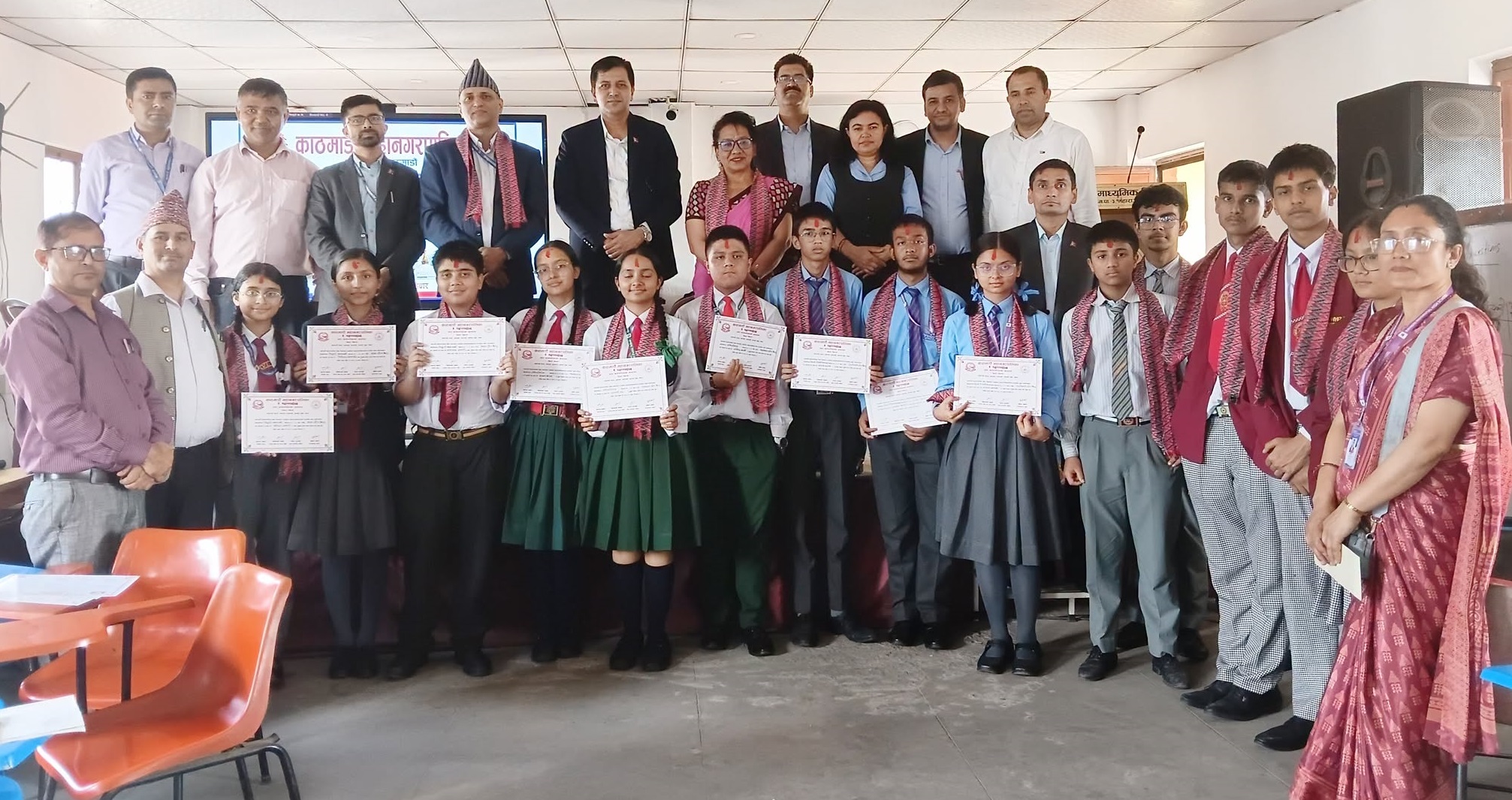 महानगर स्तरीय हाजिरिजवाफ प्रतियोगितामा सिद्धार्थ वनस्थली इन्स्टिच्युट दोस्रो