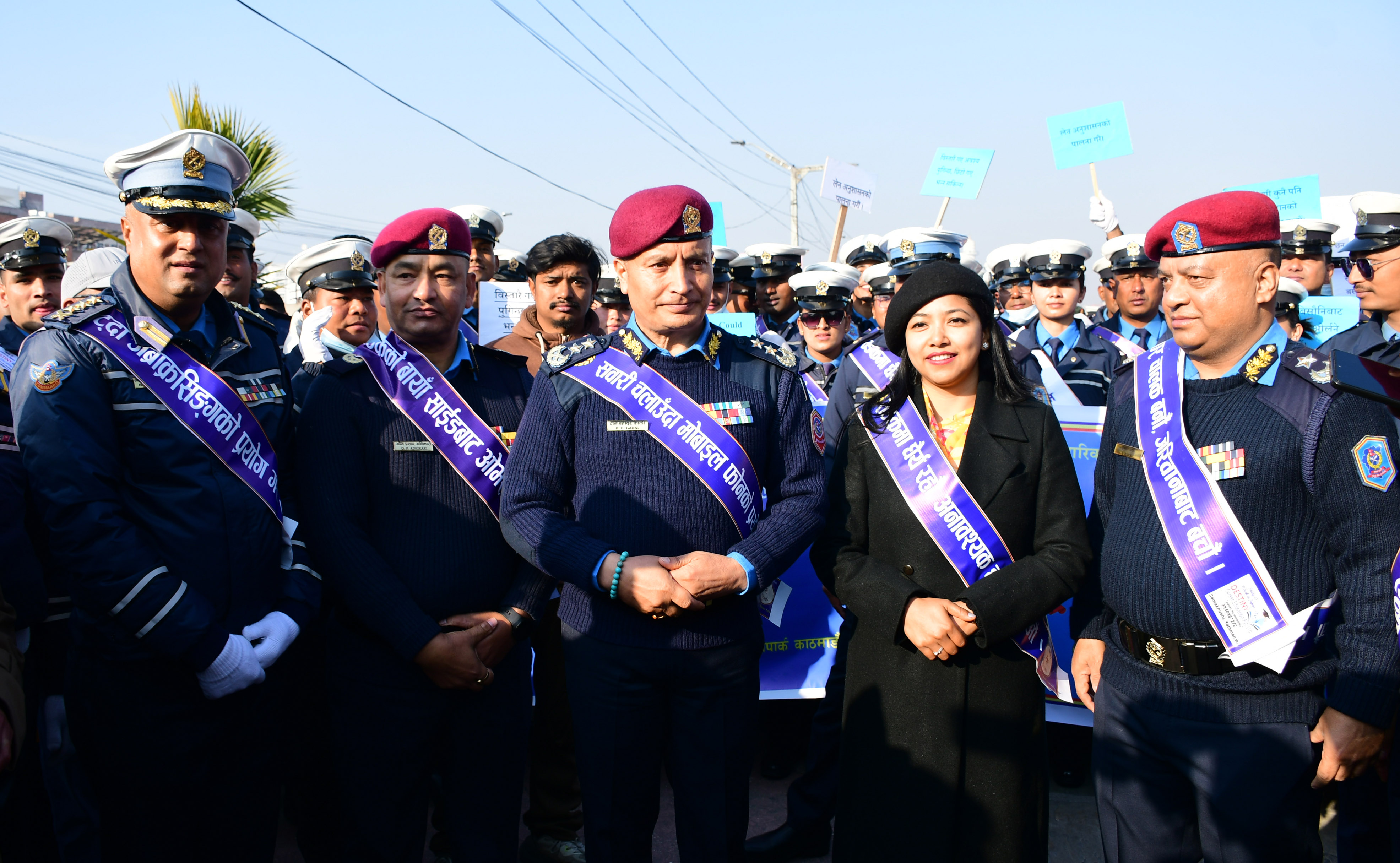 ट्राफिक सप्ताह तथा सवारी दुर्घटना न्यूनीकरण विशेष अभियानको शुभारम्भ